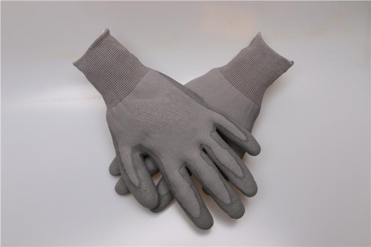 耐磨浸胶防滑工作手套 耐磨耐油pu面料手套 抗腐蚀劳保防护.